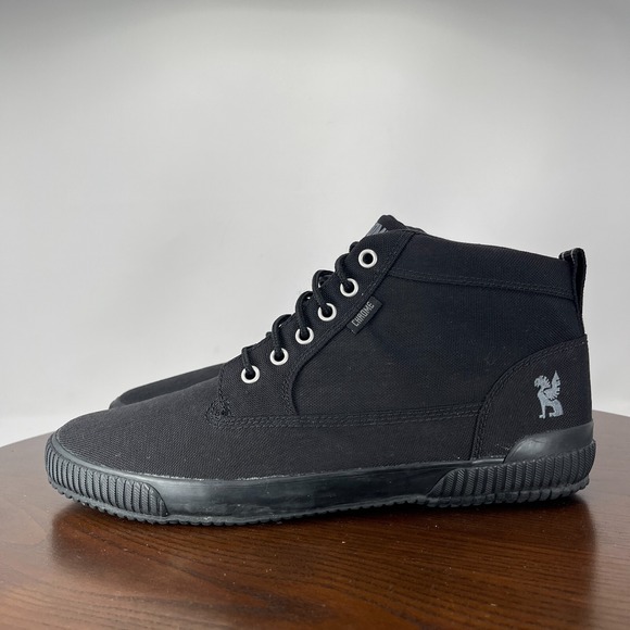 Chrome Industries 415 Shoes Men's 11.5 Black Canvas‎ High Top Lace-Up Sneakers - Picture 1 of 16